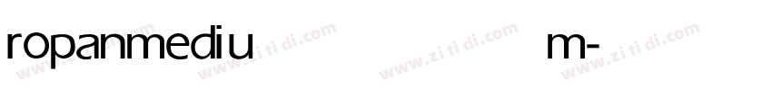 ropan medium字体转换